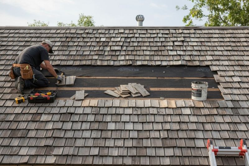 Wood Shingle Roof Replacement